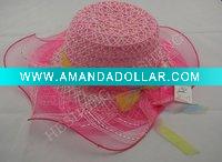 crocheted summer hats/summer hats cheap/straw fedora hat