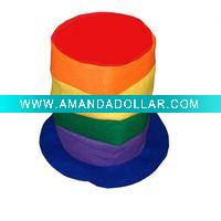 rainbow stove top hat