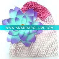 Wholesale crochet waffle beanies Hair holder/hair accessory