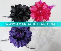 Wholesale fashion fibre flower hair clip