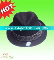 Wholesale 100% Cotton Popular fedora hat with band