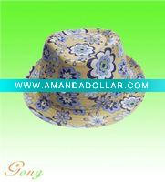 Wholesale 100% Cotton Popular fedora hat