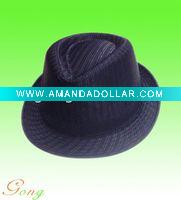 100% Polyester elegant trilby hat