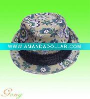 100% cotton elegant fedora hat