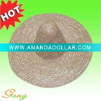 Wholesale 100% natural Straw Sombrero hat