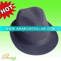 Wholesale 100% Cotton elegant trilby hat