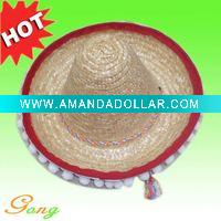 Wholesale 100% natural Straw Sombrero hat