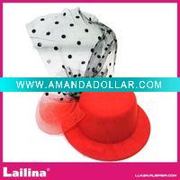 Wholesale Hibiscus mini top hat / fashion hair accessory / small hat