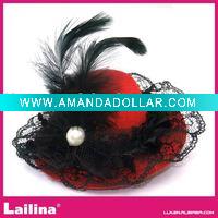 Wholesale 10CM Lace Feather Little Red Riding Hood