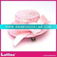 Wholesale good quanty Pink small fashion hat