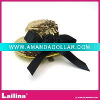 Wholesale Gold small paillette top hat