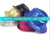 party Fedora hat with sequin