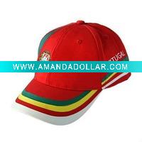 Wholesale Brass buckle baseball cap with embroiedery (JRE018)