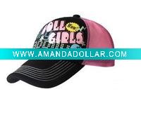 6 Panels baseball caps with front panel printed