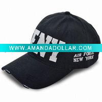 Wholesale 100% cotton washed baseball cap