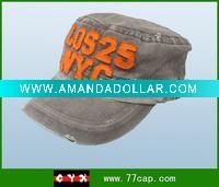 Washed Cotton Military Cap