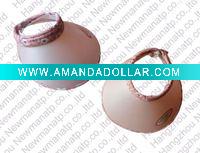Wholesale FASHION PVC SUN VISOR PUSH ON VISOR WOMEN VISOR