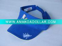 Wholesale sun visor with velcro tape back closure