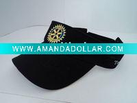 Wholesale 100% cotton embroidery sun visors