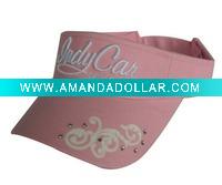 Wholesale fashion promotional sun visor cap