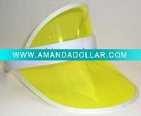 Wholesale sun visor clear plastic hat party cap