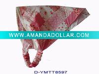 fashion turban hat in floral print cotton fabric