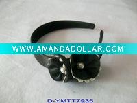Wholesale Satin Covered Black Hair Tie