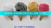 Wholesale Fashion handmade snow yarn rose hair clip