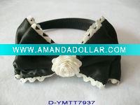 Satin Covered Black Hair Band
