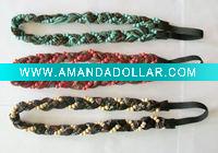 Wholesale Ethnic Flavor Hand Made Headband with Wood Beads