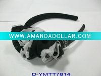 Wholesale Satin Covered Black Flower Headbands
