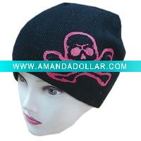 Wholesale 100% acrylic knitted beanie