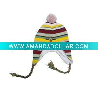 Wholesale Hot Sale Knit Winter Cap with Plaits