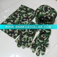 Wholesale polar fleece hats and caps set