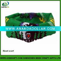 Wholesale Sublimation printing polyester fan scarf for headwear
