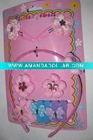 Wholesale fashion children jiwelry set/headband,bracelet,necklace,and hair claw set