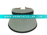 Wholesale Paper straw sun visor / lady summer hat