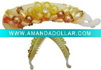 Wholesale Lot of 3200Pcs New Plastic. Acrylic Pink lce_Red_Green_Orange_Aubergine/Banana Hair Clip