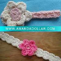 Wholesale crochet cotton baby headband