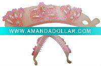 Wholesale Lot of 3200Pcs New Plastic. Acrylic Pink lce_Red_Green_Orange_Aubergine/Crystal Headwear