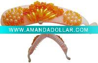 Wholesale Lot of 3200Pcs New Plastic. Acrylic Pink lce_Red_Green_Orange_Aubergine/Crystal Headwear