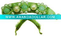 Wholesale Lot of 3200Pcs New Plastic. Acrylic Pink lce_Red_Green_Orange_Aubergine/Knit Headwear