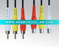 2 RCA JACK TO 2 RCA PLUG CABLE