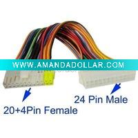 Wholesale 24 Pin Male to 20+4 Pin Female ATX Extension Cable