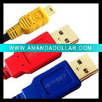 Wholesale Microdisk USB2.0 Y Cable- 2 A Male to Mini-B 5Pin Male