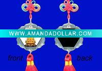 Wholesale Doubleside lcd flashing Chinese knot car decoration accessories