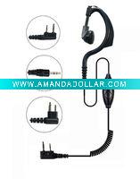Wholesale two way radio earhook earpiece/two way radio accessories