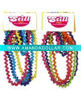 Wholesale 8pcs telephone cord elastic and headband