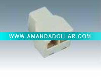 Wholesale 6P4C 8P8C modular triplex adapter