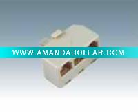 Wholesale 6P4C modular adapter 3 ways